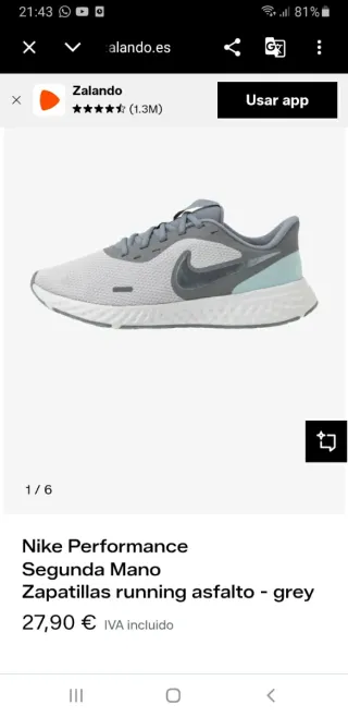 Zapatillas Nike Revolution 5 Talla 40