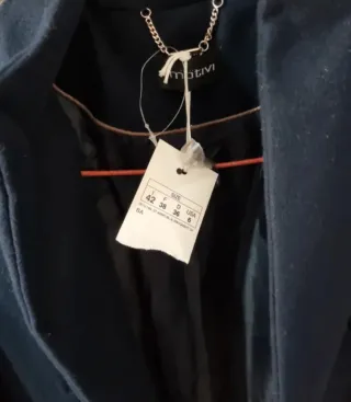 Cappotto Motivi Blu Taglia 42