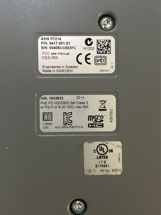 AXIS P7214 Video Encoder 4 Canali