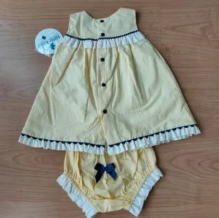 Vestido y ranitas Miranda 12 meses
