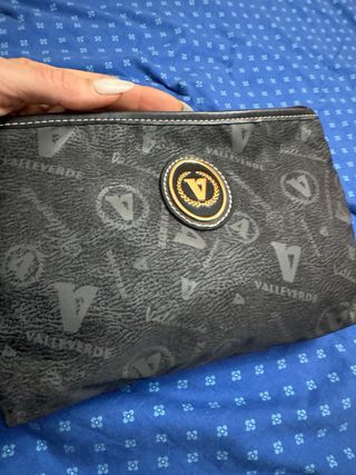 Pochette Valleverde nera con logo