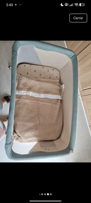 Mini Cuna Jane como nueva usada dos veces