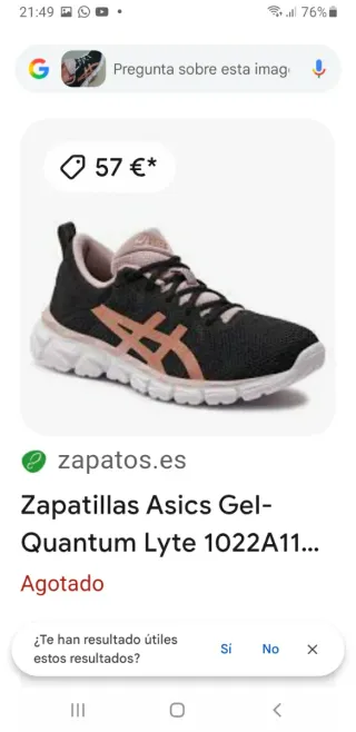 Zapatillas Asics Gel-Quantum Lyte Talla 40