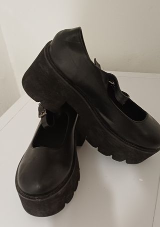 Scarpe nere tacco platform 40