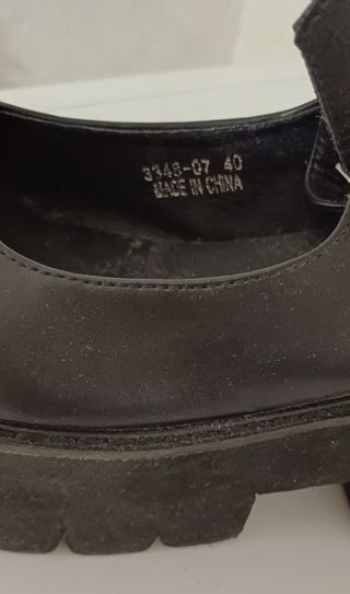 Scarpe nere tacco platform 40