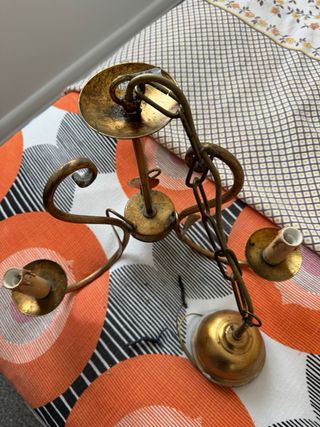 Lampadario antico in bronzo