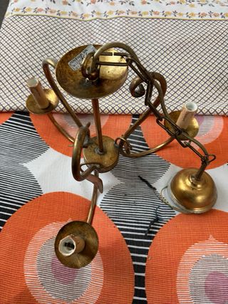 Lampadario antico in bronzo