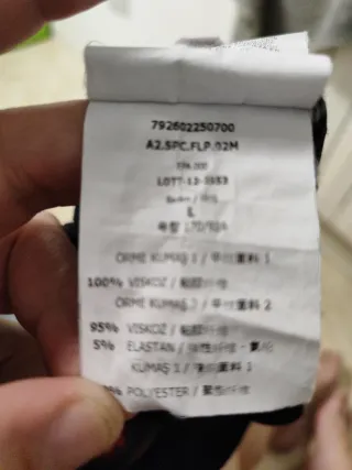 Túnica mujer L viscosa estampado diseño japonés