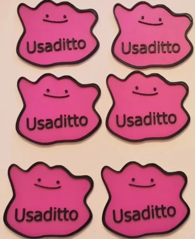 12x Usaditto Pink Ditto Stickers