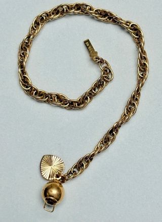 Pulsera con eslabones en oro laminado de 14 KTS