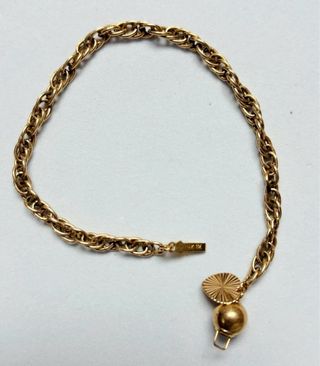 Pulsera con eslabones en oro laminado de 14 KTS