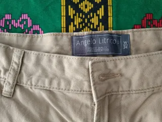 Pantalones cortos beige Angelo Litrico Talla M
