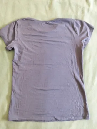 Camiseta azul manga corta