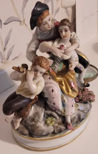 Figura porcelana alemana Meissen.