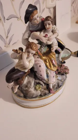 Figura porcelana alemana Meissen.