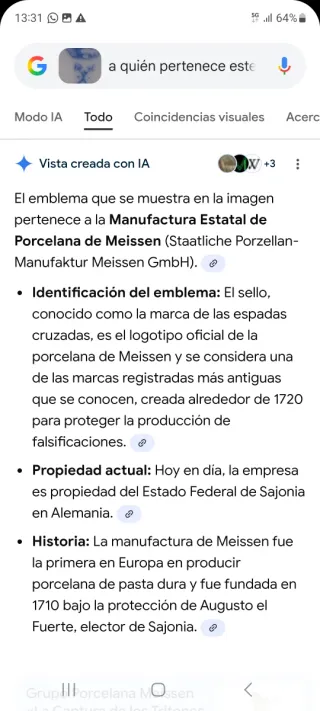 Figura porcelana alemana Meissen.