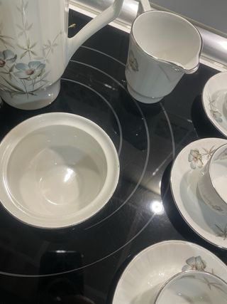 Juego de café Pontesa porcelana Vintage