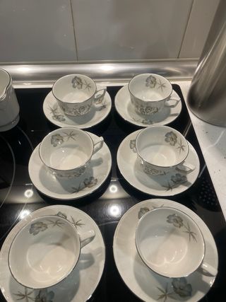 Juego de café Pontesa porcelana Vintage