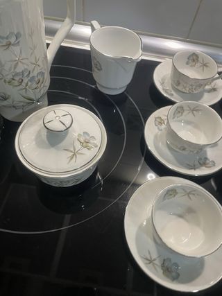 Juego de café Pontesa porcelana Vintage