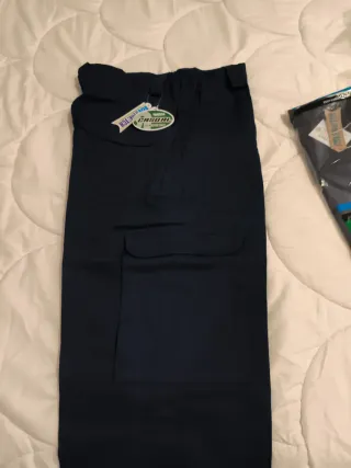 Pantalón de trabajo MARCA azul 6 bolsillos