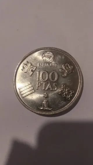 Moneda 100 Pesetas Mundial 82 estado SC