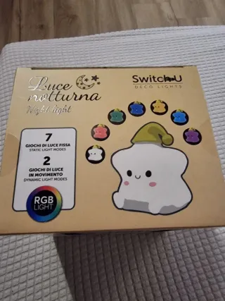 Luce notturna ricaricabile Switch-U per bambini.