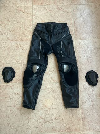 Goyamoto pantalones de moto de cuero, XS (mujer)