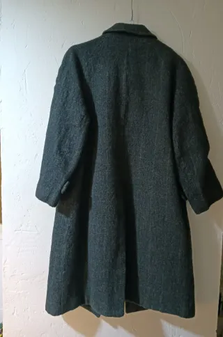 Abrigo Lana Vintage Burberry 90s Gris