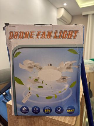 Lámpara Ventilador de Techo Drone