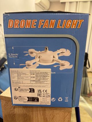 Lámpara Ventilador de Techo Drone