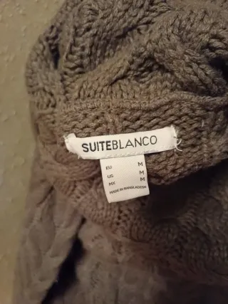 Vestido de punto trenzado verde