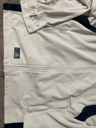 Sudadera Adidas Beige y Azul con Capucha