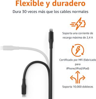 Amazon Basics - Cavo USB 2.0 tipo C a Lightning (3 m)