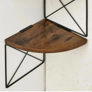 Estantería Esquina Madera y Metal