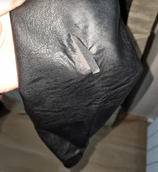 Giacca similpelle nera donna