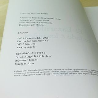 EL LAZARILLO DE TORMES contado a los niños