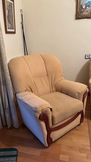 Tresillo sofá y sillones