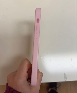 Custodia iPhone 12 Rosa Baby in Silicone