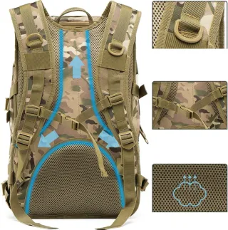 Mochila Táctica 42-60L Kit Supervivencia