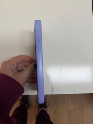 Funda iPhone 12 Azul Lavanda Silicona