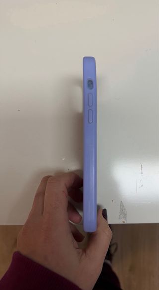 Funda iPhone 12 Azul Lavanda Silicona