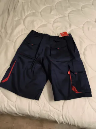 Pantalón corto trabajo Velilla azul