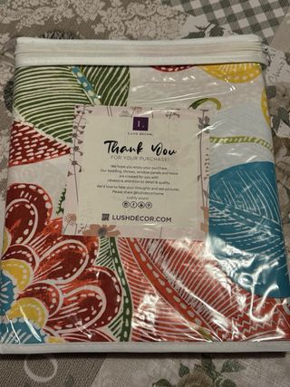 Cortinas Lush Decor Flores Tropicales