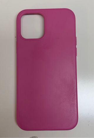 Funda iPhone 12 Fucsia Silicona