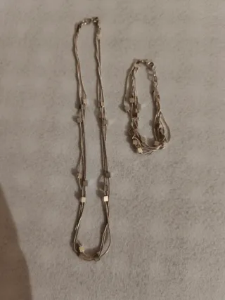 Juego Gargantilla y Pulsera Plata