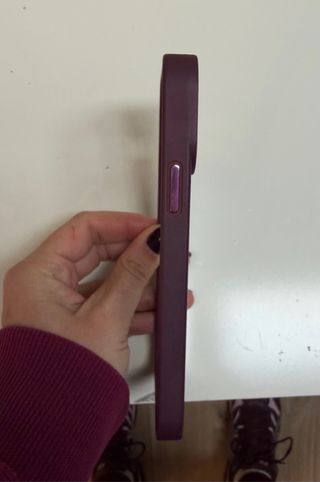 Funda iPhone 12 Transparente Morado