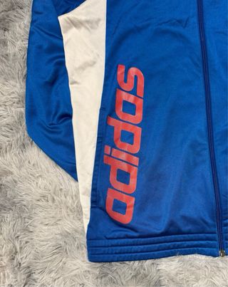 Track Jacket Adidas azul y blanca