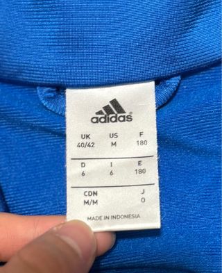 Track Jacket Adidas azul y blanca