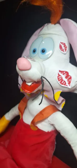 Peluche vintage Roger rabbit Disney 80s