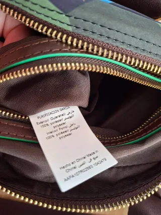 Bolso PG multicolor con estampado geométrico